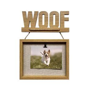 Pet Hanging Picture Frame WOOF Memo Board/ Photo Frame